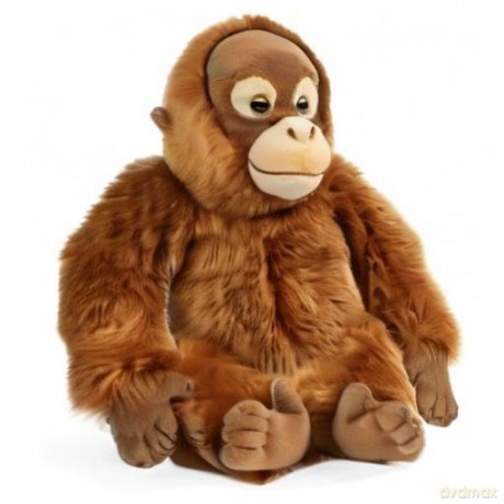 Living Nature AN393 Soft Toy Animal Orangutan, Brown