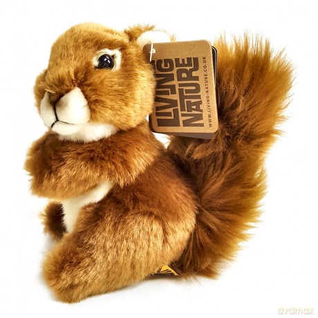 Living Nature AN48 Soft Toy Animals Squirrel, Unknown, Medium (14cm), Unbekannt
