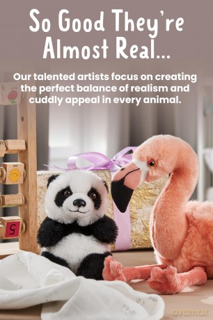 Living Nature Baby Border Collie Stuffed Animal Plush Toy | Fluffy and Cuddly Dog | Soft Toy Gift for Newborns And Babies | Naturli Eco-Friendly, White