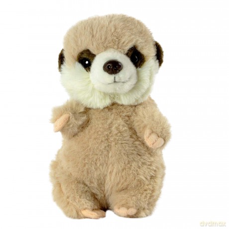 Living Nature Baby Meerkat Stuffed Animal Plush Toy | Fluffy and Cuddly Safari Animal | Soft Toy Gift for Newborns And Babies | Naturli Eco-Friendly, Brown