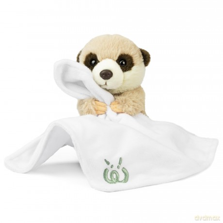 Living Nature Baby Meerkat Stuffed Animal Plush Toy | Includes Blanket | Fluffy and Cuddly Safari Animal | Soft Toy Gift for Newborns And Babies | Naturli Eco-Friendly