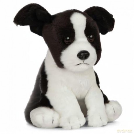 Living Nature Border Collie Puppy, Realistic Soft Cuddly Dog Toy, 17cm