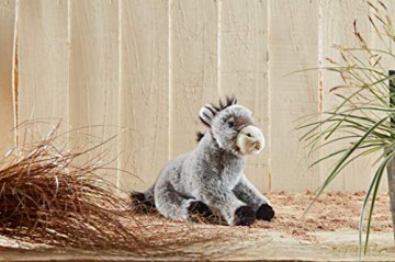 Living Nature Donkey, Realistic Soft Cuddly Farm Toy, Naturli Eco-Friendly Plush, 25cm