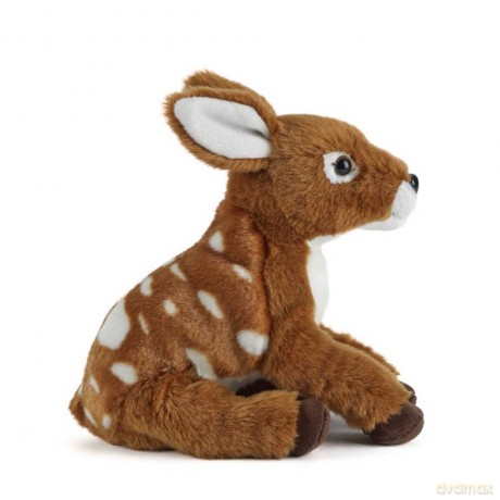 Living Nature Fawn, Realistic Soft Cuddly Baby Deer Toy, Naturli Eco-Friendly Plush, 15cm