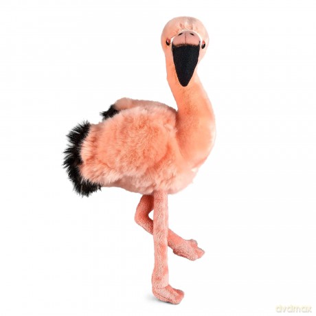 Living Nature Flamingo, Realistic Soft Cuddly Bird Toy, 30cm