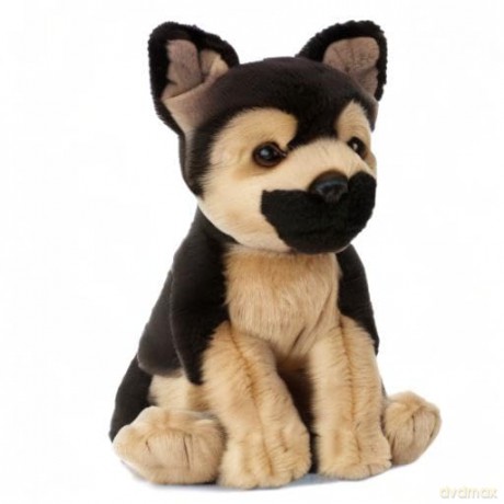 Living Nature German Shepherd Puppy, Realistic Soft Cuddly Dog Toy, 16cm