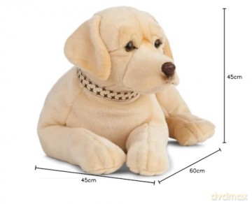 Living Nature Giant Golden Labrador, Realistic Soft Cuddly Dog Toy, Naturli Eco-Friendly Plush, 60cm