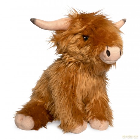 Living Nature Highland Cow Brown Doorstop | Heavy Animal Door Stop | Soft Toy Gift for Kids | Naturli Eco-Friendly Plush| Animal Cuddly Toy Doorstop