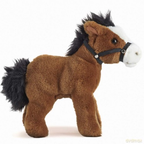 Living Nature Horse with Bridle Plush Toy | Farm Toy | Soft Toy Gift for Kids | Naturli Eco-Friendly Plush | 23cm