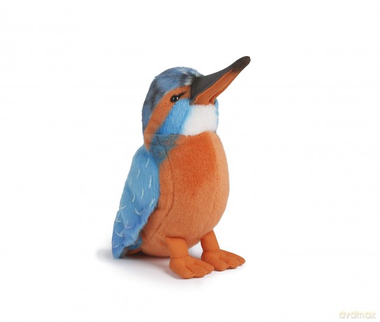 Living Nature Kingfisher, Realistic Soft Cuddly Bird Toy, Naturli Eco-Friendly Plush, 15cm