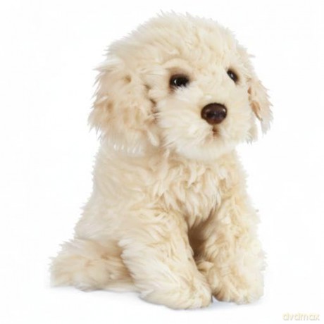 Living Nature Labradoodle, Realistic Soft Cuddly Dog Toy, Naturli Eco-Friendly Plush, 25cm