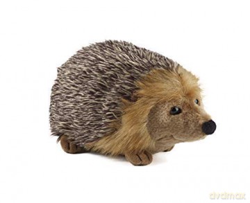 Living Nature Large Hedgehog, Realistic Soft Cuddly Hedgehog Toy, Naturli Eco-Friendly Plush, 23cm, Brown