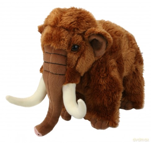 Living Nature Large Woolly Mammoth, Realistic Soft Cuddly Prehistoric Toy, Naturli Eco-Friendly Plush, 20cm, Brown