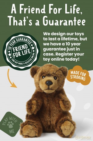 Living Nature Soft Toy - Brown Bear (18cm)