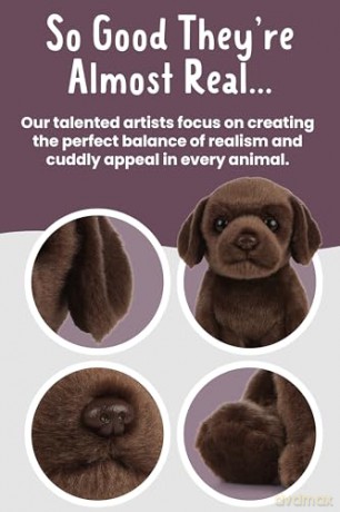 Living Nature Soft Toy - Chocolate Labrador Puppy (16cm)