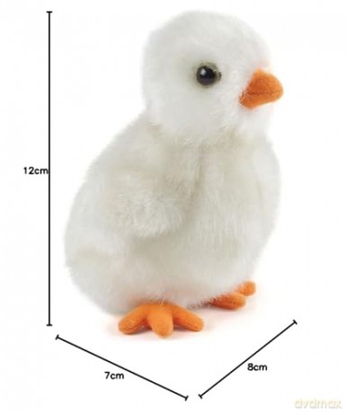 Living Nature Soft Toy - Fluffy White Chicks (12cm)