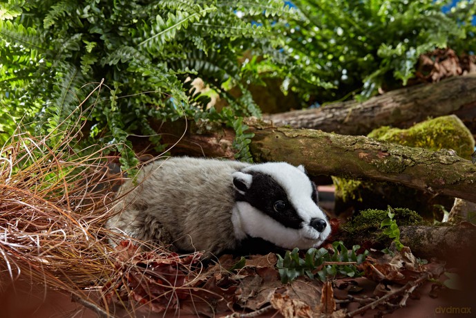 Living Nature Soft Toy - Large Badger (27cm)