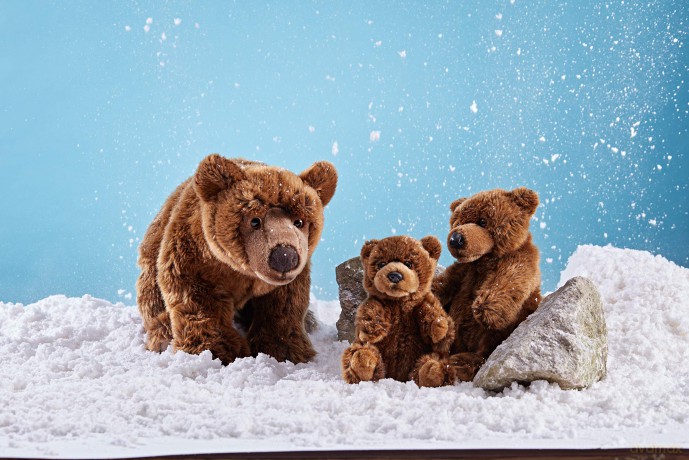 Living Nature Soft Toy - Large Brown Bear, 45cm