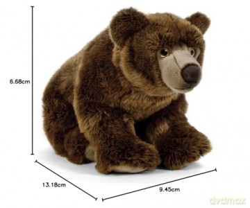 Living Nature Soft Toy - Large Brown Bear, 45cm