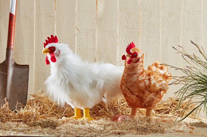 Living Nature Soft Toy - Large Cockerel Chicken (35cm)