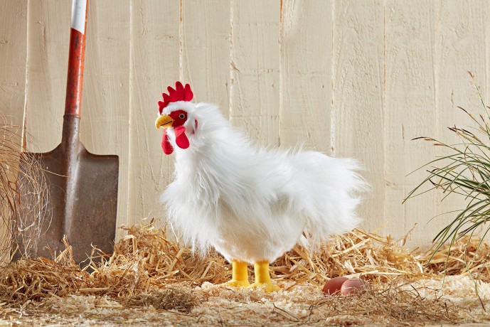 Living Nature Soft Toy - Large Cockerel Chicken (35cm)