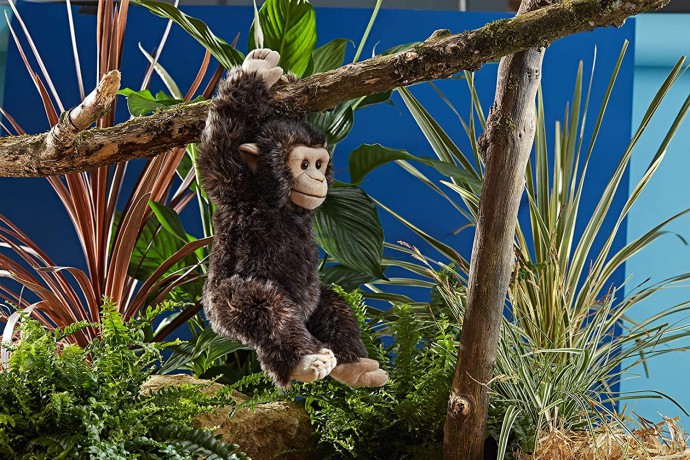 Living Nature Soft Toy - Monkey, Chimpanzee (30cm), Black