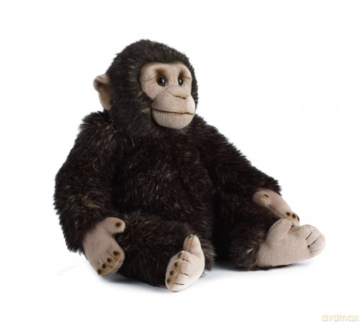 Living Nature Soft Toy - Monkey, Chimpanzee (30cm), Black