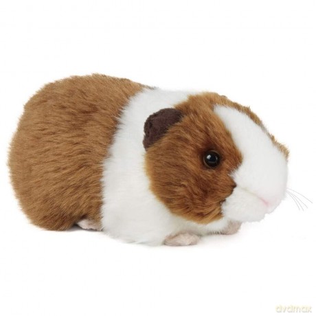 Living Nature Soft Toy - Plush Pet Guinea Pig with Sound, One Supplied (20cm), Brown