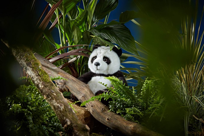 Living Nature Soft Toy - Sitting Panda (23cm), Unbekannt