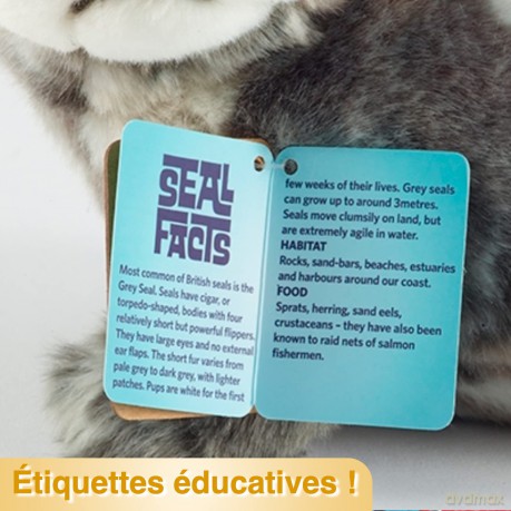 Living Nature Soft Toy - Small Lion Cub (25cm), Off-white