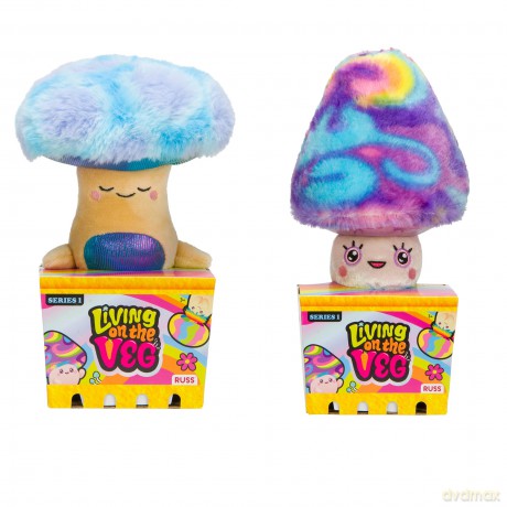 Living on the veg RBLV00209 6-inch Plush Mushroom Medley-Zeek and Maisey Collectible Stuffed Toys