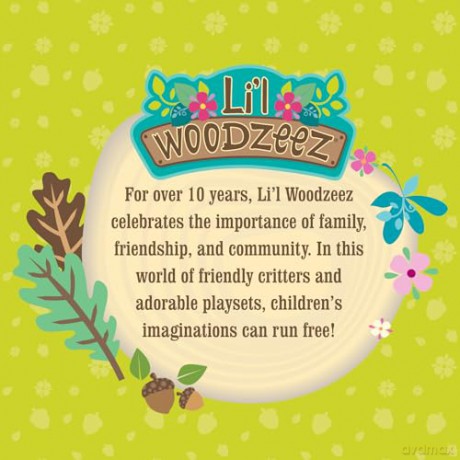 Li'l Woodzeez - Hoppingood Rabbit Family - 5pc Toy Set with Miniature Animal Figurines and Storybook - Animal Toys and Accessories for Kids Age 3+