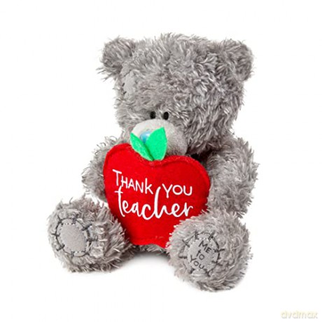 ME TO YOU Thank You Teacher Tatty Teddy Plush Bear 10cm High - Official Collection, Grey