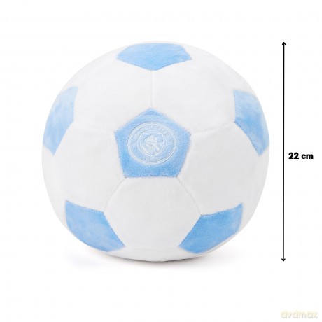 Manchester City FC Officially Licensed Plush Football - 22 cm Soft Toy Pillow - Fluffy Stuffed Footy Ball Ideal for Kids and Adults - Perfect Sports Gift for Cityzens