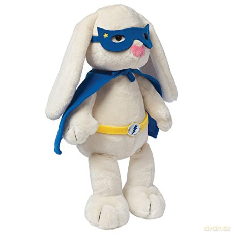 Manhattan Toy 155330 Animal Superhero Bunny Plush Toy, Multicolor