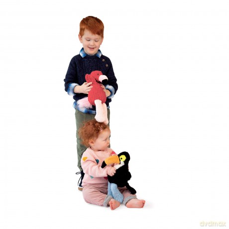 Manhattan Toy Adorables Cora Flamingo Stuffed Animal, 20.32cm
