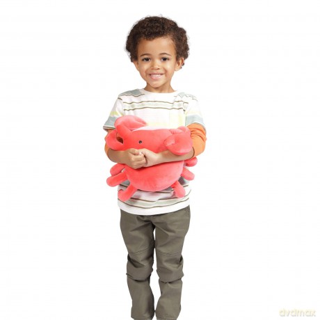 Manhattan Toy Crabby Abby Velveteen Sea Life Toy Crab Stuffed Animal, 30.48cm