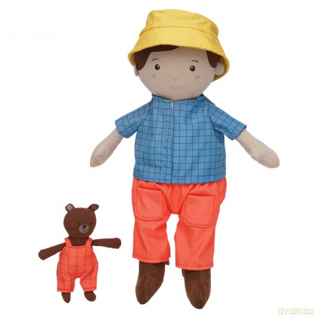 Manhattan Toy Playdate Friends Alex Machine Washable and Dryer Safe 35.56cm Doll with Mini Bear Stuffed Animal
