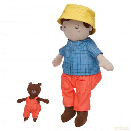 Manhattan Toy Playdate Friends Alex Machine Washable and Dryer Safe 35.56cm Doll with Mini Bear Stuffed Animal