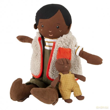Manhattan Toy Playdate Friends Ellis Machine Washable and Dryer Safe 35.56cm Doll with Mini Bunny Stuffed Animal