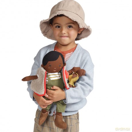 Manhattan Toy Playdate Friends Ellis Machine Washable and Dryer Safe 35.56cm Doll with Mini Bunny Stuffed Animal