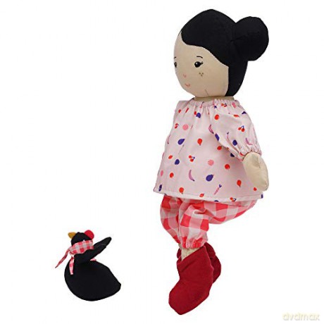 Manhattan Toy Playdate Friends Nico Machine Washable and Dryer Safe 35.56cm Doll with Mini Rooster Stuffed Animal