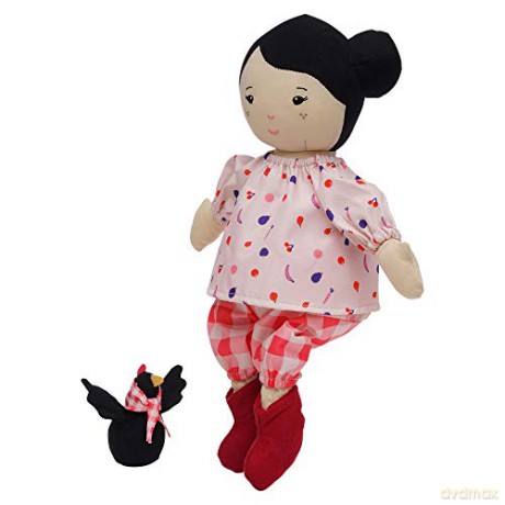 Manhattan Toy Playdate Friends Nico Machine Washable and Dryer Safe 35.56cm Doll with Mini Rooster Stuffed Animal