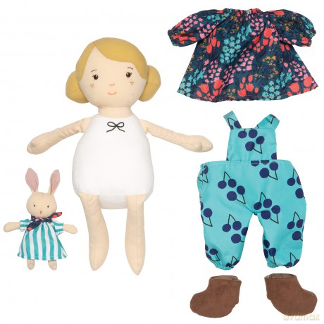 Manhattan Toy Playdate Friends Ollie Machine Washable and Dryer Safe 35.56cm Doll with Companion Stuffed Animal