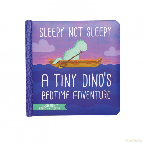 Manhattan Toy Sleepy Not Sleepy - A Tiny Dinos Bedtime Adventure Baby Board Book, Ages 6 Months and up, Multicolor, 5L x 7W x 0.5
