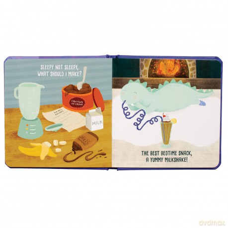 Manhattan Toy Sleepy Not Sleepy - A Tiny Dinos Bedtime Adventure Baby Board Book, Ages 6 Months and up, Multicolor, 5L x 7W x 0.5