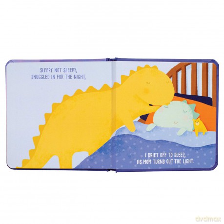 Manhattan Toy Sleepy Not Sleepy - A Tiny Dinos Bedtime Adventure Baby Board Book, Ages 6 Months and up, Multicolor, 5L x 7W x 0.5