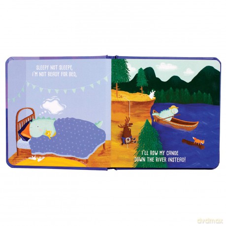 Manhattan Toy Sleepy Not Sleepy - A Tiny Dinos Bedtime Adventure Baby Board Book, Ages 6 Months and up, Multicolor, 5L x 7W x 0.5
