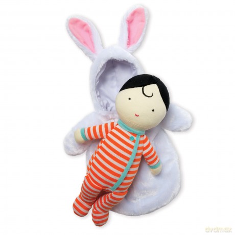 Manhattan Toy Snuggle Baby Doll and Hooded Bunny Sleep Sack