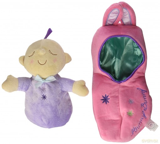 Manhattan Toy Snuggle Pod Hunny Bunny First Baby Doll with Cosy Sleep Sack for Ages 6 Months and Up